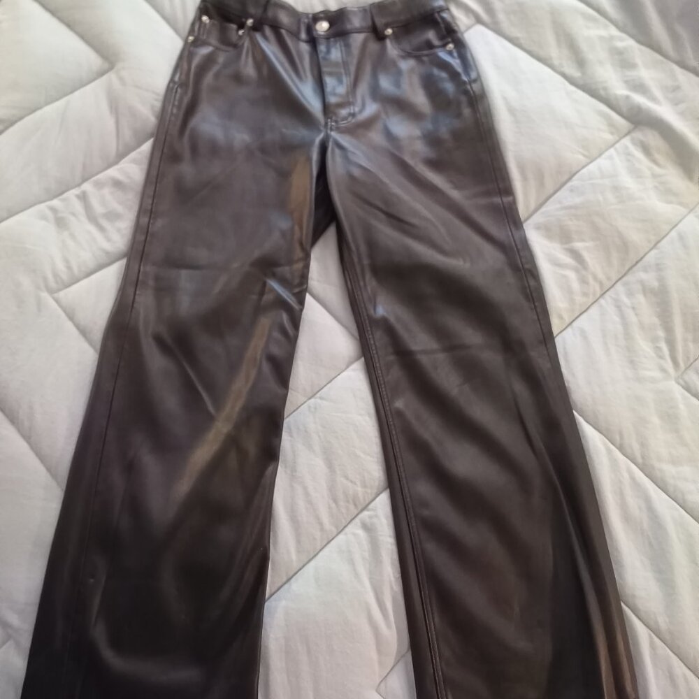 Zara Pleather Pant 4 - Picture 6 of 7